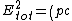 E_{tot}^{2}=\left(pc \right)^{2} + m_{0}c^{2}